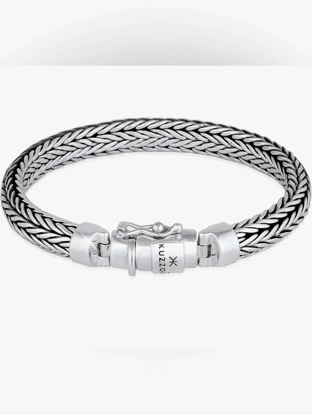 .925 Solid Sterling Silver Woven Byzantine Bracelet Unique One Of A Kind